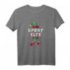 Sport Elfe Weihnachtsoutfit Partnerlook Geschenk - Festliche Weihnachtskleidung mit Elfenhut, Schneeflocken & Socken für Familien und Sportler