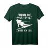 Lustiges Skifahren T-Shirt mit Spruch 'Wenn die Piste ruft muss ich gehen' – Perfektes Geschenk für Wintersportfans zu Weihnachten & Geburtstag