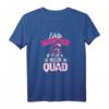 Echte Mädchen fahren Quad T-Shirt - Lustiges ATV Damen Outfit für Offroad & Allrad Bikerinnen, Geschenkidee für Frauen und Mädchen