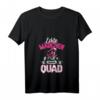 Damen Echte Mädchen fahren Quad T-Shirt mit V-Ausschnitt - Lustiges ATV Offroad Design für Quad Bikerinnen und Offroad-Enthusiastinnen