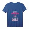 Damen Echte Mädchen fahren Quad T-Shirt mit V-Ausschnitt - Lustiges ATV Offroad Design für Quad Bikerinnen und Offroad-Enthusiastinnen