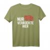 Nur Verrückte Hier Australien Wombat T-Shirt - Lustiges Tiermotiv für Australien-Besucher & Tierliebhaber