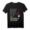 Hunde Besitzer Spruch Geschenk Australian Shepherd T-Shirt - Personalisiertes Hundet-Shirt für Frauchen & Herrchen, Perfekt zu Weihnachten & Geburtstag