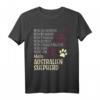 Hunde Besitzer Spruch Geschenk Australian Shepherd T-Shirt - Personalisiertes Hundet-Shirt für Frauchen & Herrchen, Perfekt zu Weihnachten & Geburtstag