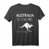 Australien is calling Känguru Australia Backpacker Geschenk T-Shirt – Lustiges Reise- und Fanartikel für Australien-Liebhaber