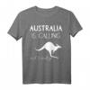 Australien is calling Känguru Australia Backpacker Geschenk T-Shirt – Lustiges Reise- und Fanartikel für Australien-Liebhaber