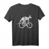 Lustiges Känguru fährt Fahrrad T-Shirt - Motivationsdesign für Radfahrer, Australien Fans und Tierliebhaber, perfektes Geschenk für Reisende und Sportler