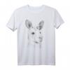 Handzeichnung Bleistift Stil Gesicht Australien Känguru T-Shirt – Klassisch geschnitten, hochwertiges Tiermotiv
