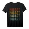 Hobart City Australien Retro T-Shirt - Klassisch geschnitten mit doppeltem Saum, ideales Souvenir und Geschenk für Australien-Fans
