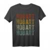 Hobart City Australien Retro T-Shirt - Klassisch geschnitten mit doppeltem Saum, ideales Souvenir und Geschenk für Australien-Fans