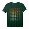 Hobart City Australien Retro T-Shirt - Klassisch geschnitten mit doppeltem Saum, ideales Souvenir und Geschenk für Australien-Fans