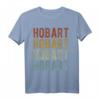 Hobart City Australien Retro T-Shirt - Klassisch geschnitten mit doppeltem Saum, ideales Souvenir und Geschenk für Australien-Fans