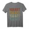 Hobart City Australien Retro T-Shirt - Klassisch geschnitten mit doppeltem Saum, ideales Souvenir und Geschenk für Australien-Fans