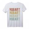 Hobart City Australien Retro T-Shirt - Klassisch geschnitten mit doppeltem Saum, ideales Souvenir und Geschenk für Australien-Fans