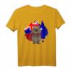 Wombat Held - Australischer Umriss mit Flagge T-Shirt, perfektes Geschenk für Australien-Fans und Tierliebhaber