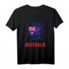 Australien Retro Vintage Aquarellfarben Sport T-Shirt mit Flagge – Patriotisches Outfit für Reisen, Sport & Familienfeste