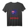 Australien Retro Vintage Aquarellfarben Sport T-Shirt mit Flagge – Patriotisches Outfit für Reisen, Sport & Familienfeste