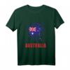 Australien Retro Vintage Aquarellfarben Sport T-Shirt mit Flagge – Patriotisches Outfit für Reisen, Sport & Familienfeste