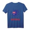 Australien Retro Vintage Aquarellfarben Sport T-Shirt mit Flagge – Patriotisches Outfit für Reisen, Sport & Familienfeste