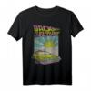 HapKoala DeLorean Sunrise Cartoon T-Shirt - Lizenziertes Retro-Design für Jubiläum & Feier