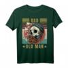 Bad Old Man - Vintage Biker Skull T-Shirt mit Evil-Motiv – Sarkastisches Geschenk für Motorradfans und Gangs