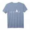 Segler T-Shirt Herzschlag Frequenz EKG Puls Geschenk – Perfekt für Segelboot Fans & Weihnachten