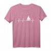 Segler T-Shirt Herzschlag Frequenz EKG Puls Geschenk – Perfekt für Segelboot Fans & Weihnachten