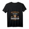 Damen Sauna T-Shirt mit V-Ausschnitt - Lustiges Wellness Shirt 'Mir Reichts Ich Geh Saunieren' für Saunafans und Ruheständlerinnen
