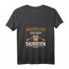 Damen Sauna T-Shirt mit V-Ausschnitt - Lustiges Wellness Shirt 'Mir Reichts Ich Geh Saunieren' für Saunafans und Ruheständlerinnen