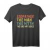Godfather The Man Myth Bad Influence Vintage T-Shirt – Humorvolles Geschenk für Paten, Freunde & Familie zu Geburtstag, Weihnachten & Feiertagen