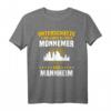 Mannheimer Sprüche T-Shirt - Mannemmer Geschenk mit Dialekt, Skyline & Stadtmotto für Papa, Opa & Fans