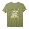 Warning Carina Had A Really Bad Day T-Shirt – Personalisierte lustige Geschenkidee für Mädchen bei schlechten Tagen