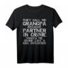 Funny Grandpa is a Bad Influence Quote Grandfather T-Shirt – Lustiges Vatertagsgeschenk für Großvater, Vater & Stiefvater mit Humor