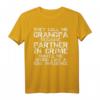 Funny Grandpa is a Bad Influence Quote Grandfather T-Shirt – Lustiges Vatertagsgeschenk für Großvater, Vater & Stiefvater mit Humor
