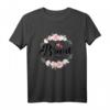 JGA Braut T-Shirt Weiß mit Blumenkranz für Junggesellinnenabschied & Polterabend - Lustiges Team Braut Outfit für Damen, Trauzeugin & Brautjungfer