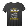 Zum Traktor Fahren Geboren Zur Schule Gezwungen Landwirt T-Shirt – Lustiges Bauernhof Outfit für Landwirte, Bauern und Traktorfahrer als Geschenk