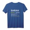 Lustiges Sarah T-Shirt | Persönliches Name Geschenk mit Witz & Spruch | Perfekt für Geburtstag, Weihnachten & Muttertag