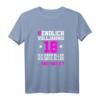 Endlich volljährig 18 Jahre T-Shirt - Lustiges Geschenk für Mädchen zum 18. Geburtstag, Party Deko & Geburtstagsoutfit