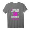 Endlich volljährig 18 Jahre T-Shirt - Lustiges Geschenk für Mädchen zum 18. Geburtstag, Party Deko & Geburtstagsoutfit