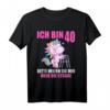 Ich bin 40 Bitte helfen Sie mir über Straße - Lustiges Einhorn T-Shirt zum HapKoala für Frauen, Mütter und Freundinnen
