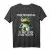 Guten Morgen? Ganz dünnes Eis! Lustiges Kaffee Spruch T-Shirt für Morgenmuffel, Schichtarbeiter & Katzenliebhaber