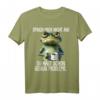 Guten Morgen? Ganz dünnes Eis! Lustiges Kaffee Spruch T-Shirt für Morgenmuffel, Schichtarbeiter & Katzenliebhaber