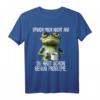 Guten Morgen? Ganz dünnes Eis! Lustiges Kaffee Spruch T-Shirt für Morgenmuffel, Schichtarbeiter & Katzenliebhaber