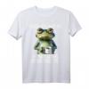 Guten Morgen? Ganz dünnes Eis! Lustiges Kaffee Spruch T-Shirt für Morgenmuffel, Schichtarbeiter & Katzenliebhaber