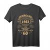 Jahrgang 1963 Geburtstag T-Shirt für Männer - Legendär, Vintage & Perfekt für den 60. Geburtstag von Papa, Opa & Onkel