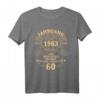 Jahrgang 1963 Geburtstag T-Shirt für Männer - Legendär, Vintage & Perfekt für den 60. Geburtstag von Papa, Opa & Onkel