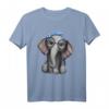 Elefant Nerd Brille Kopfband Kleidung Geschenk - Niedliches Elefanten T-Shirt für Damen, Herren & Kinder zu Geburtstag, Weihnachten & Safari-Liebhaber