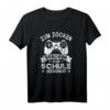 Gamer Zocker Games T-Shirt - Zum Zocken Geboren, Perfektes Geschenk für Kinder und Herren, Gaming & Videospiel Fan