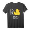 Rente 2023 mit Ente T-Shirt – Lustiges Geschenk für Rentner und Rentnerinnen im Ruhestand oder in Pension