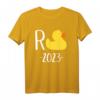 Rente 2023 mit Ente T-Shirt – Lustiges Geschenk für Rentner und Rentnerinnen im Ruhestand oder in Pension